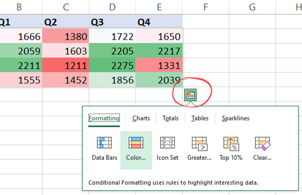 Where Is The Quick Analysis Tool In Excel And How To Use it?